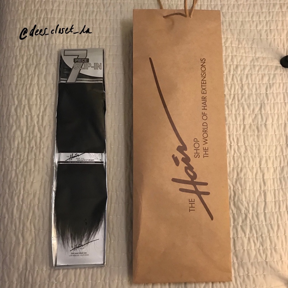 The Hair Shop 7 Piece Hair Extension Clip-Ins 14”